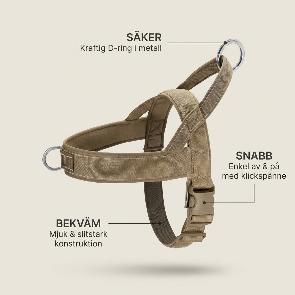 Anti-Drag Sele för Hundar